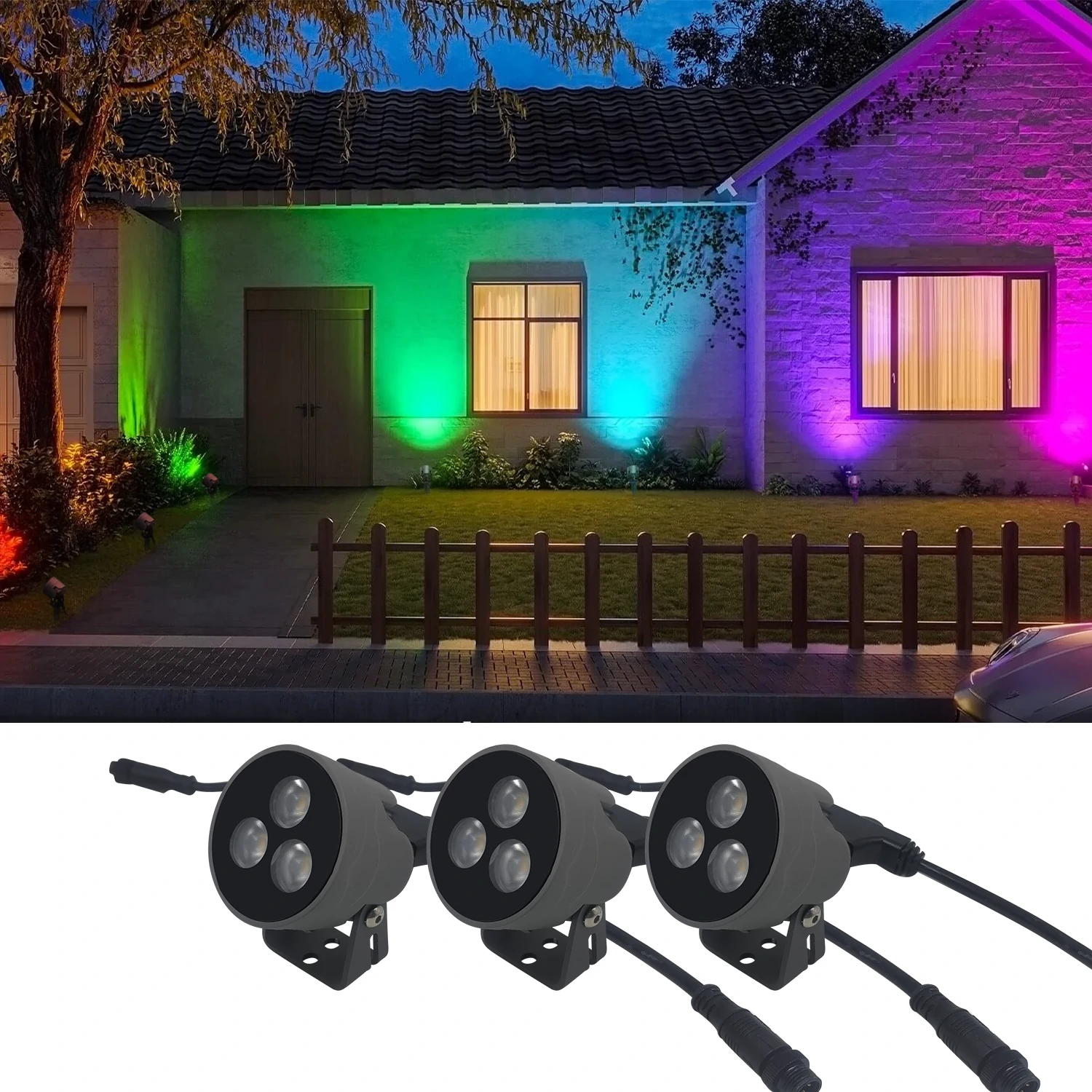 led garden spotlights